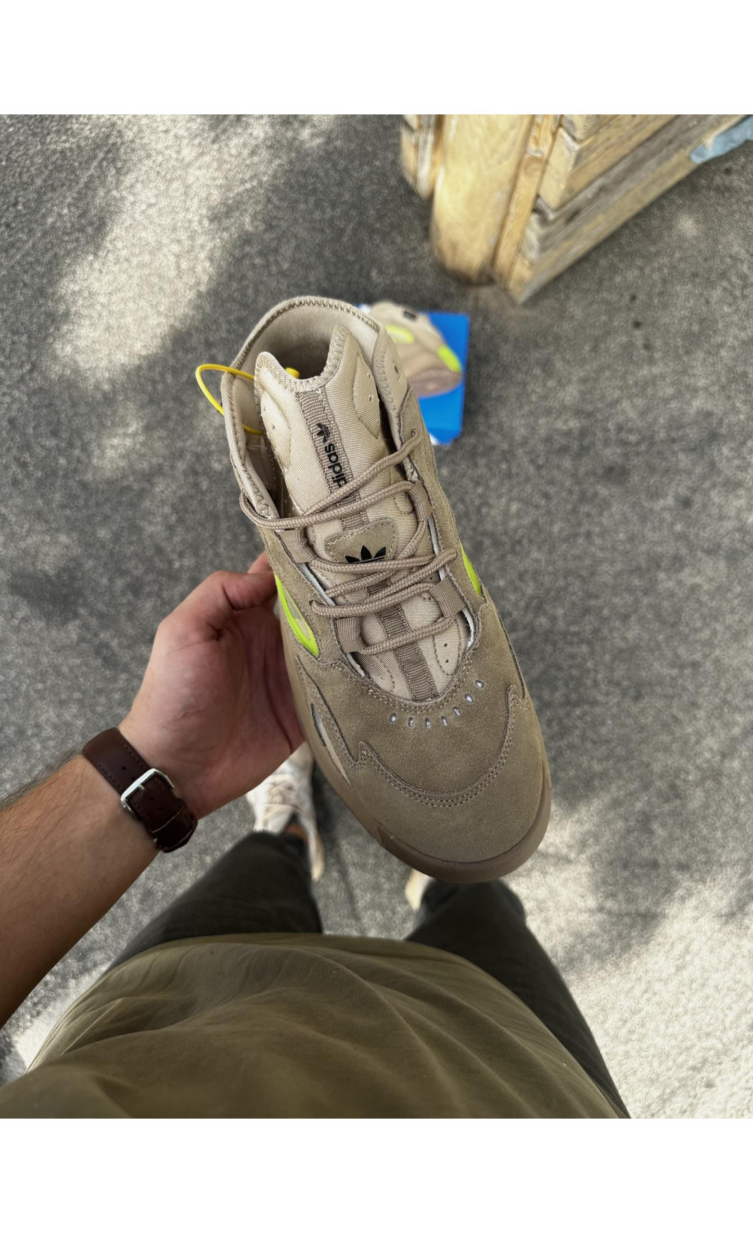 Чоловічі кросівки  Кросівки adidas streetball - (camel) (3055-6)