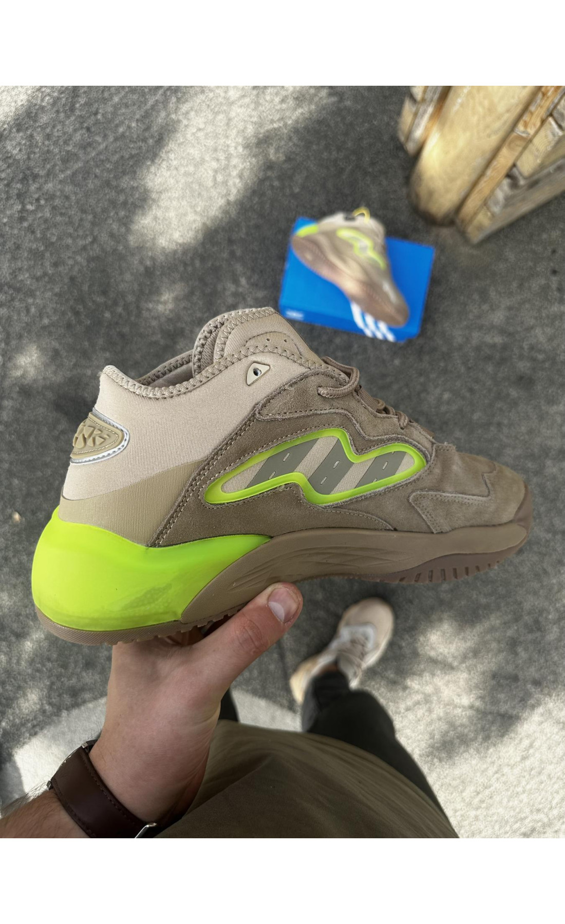 Чоловічі кросівки  Кросівки adidas streetball - (camel) (3055-6)