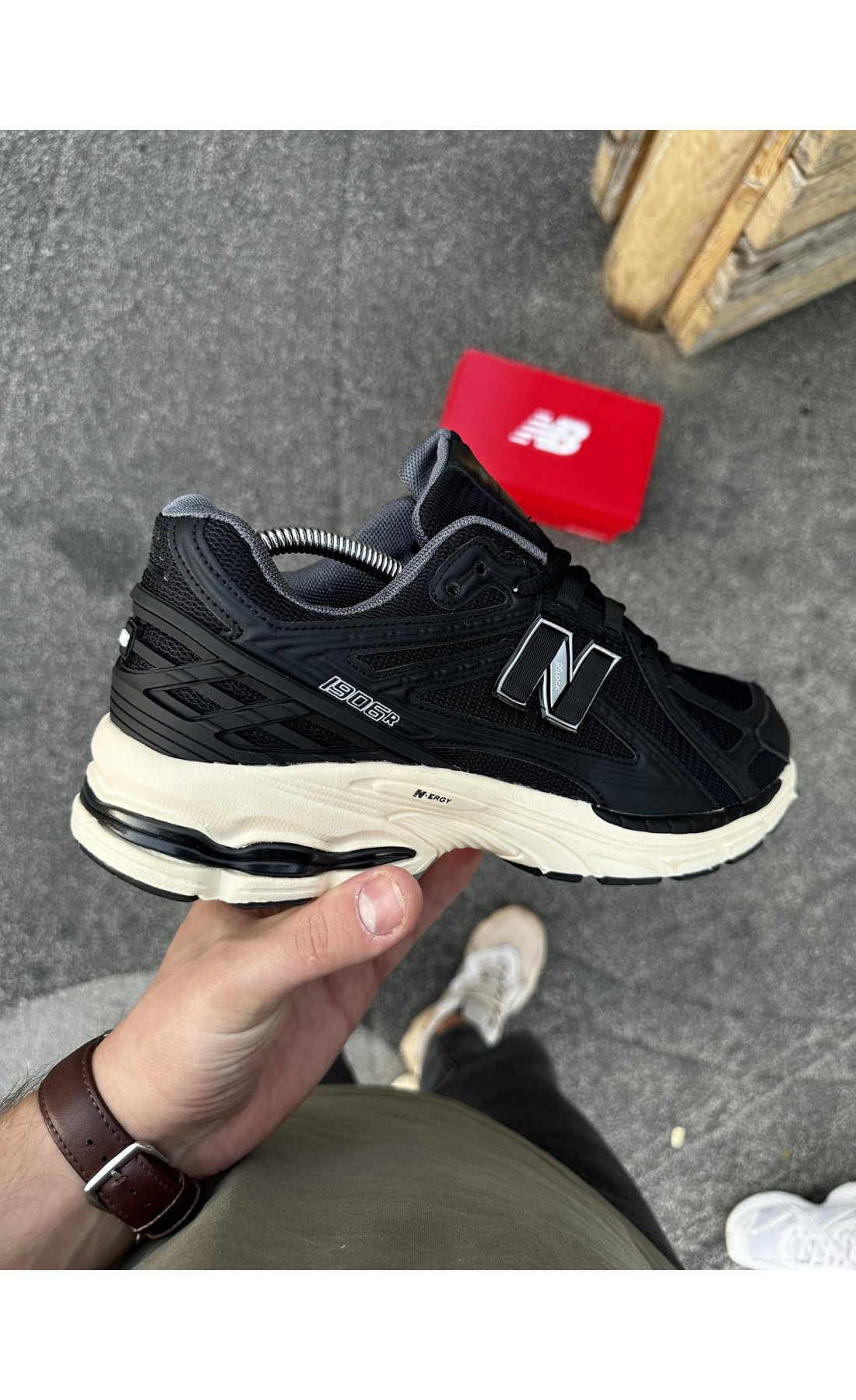 Чоловічі кросівки  Літні кросівки new balance r чорні (ліцензія) (1906-2)