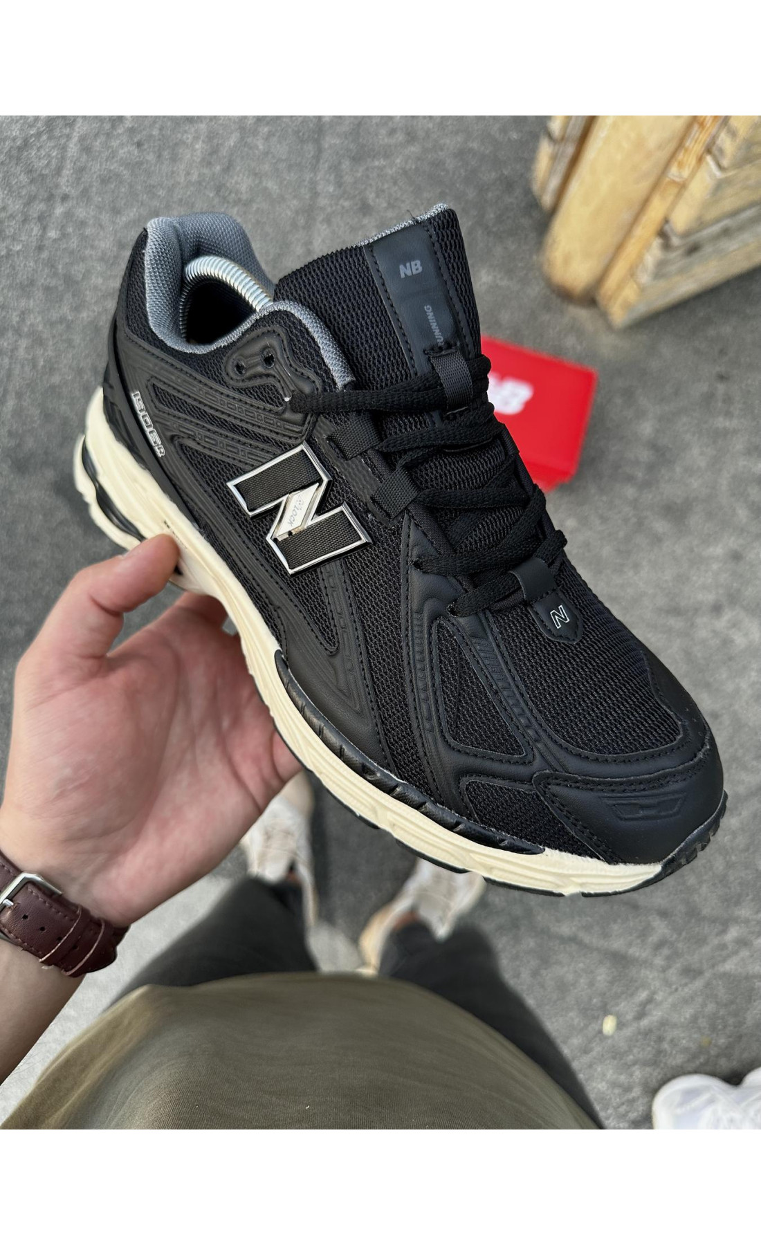 Чоловічі кросівки  Літні кросівки new balance r чорні (ліцензія) (1906-2)