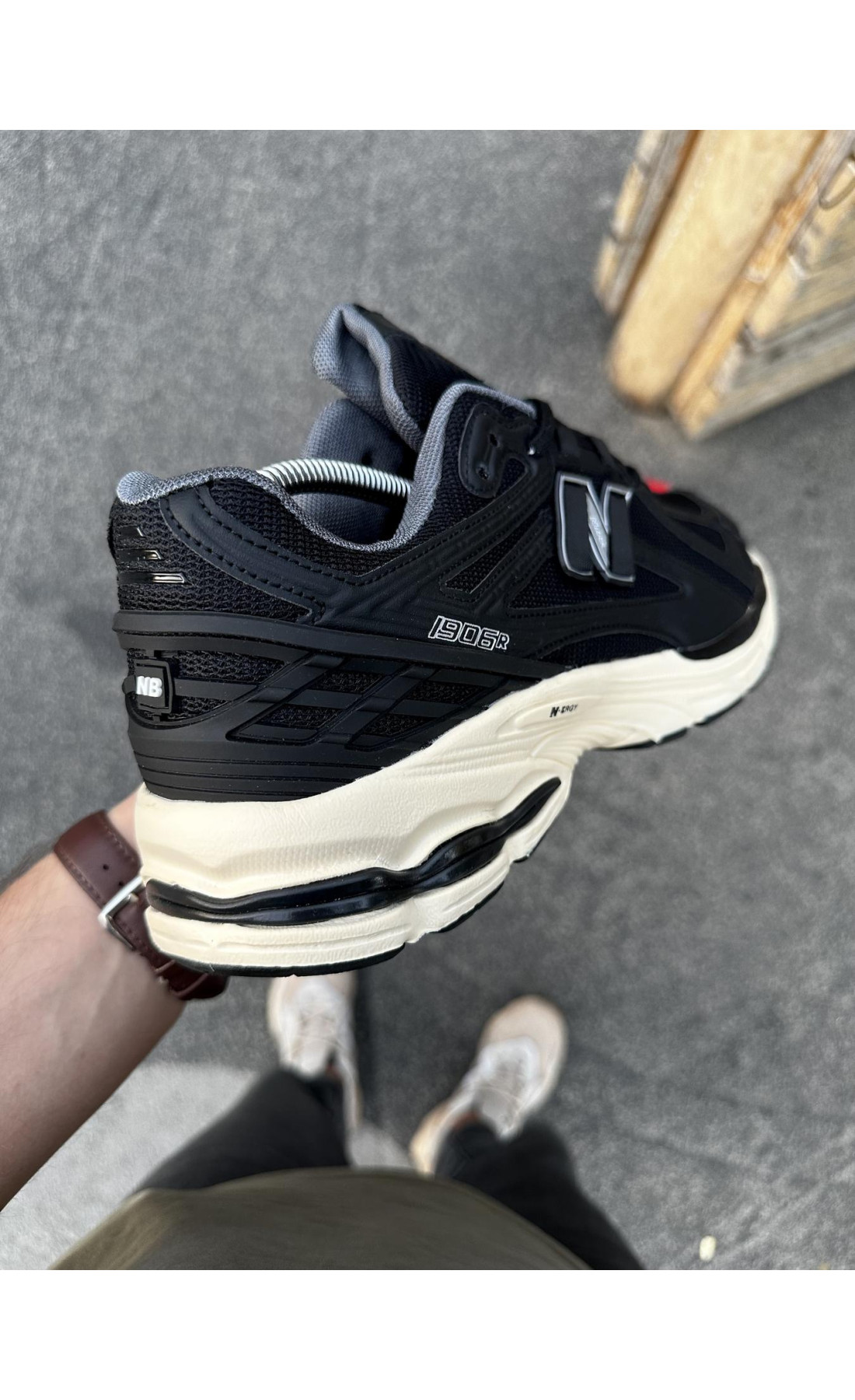 Чоловічі кросівки  Літні кросівки new balance r чорні (ліцензія) (1906-2)