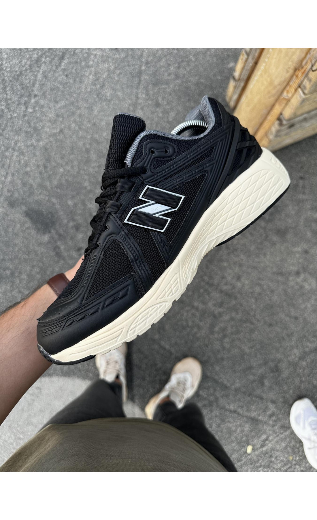 Чоловічі кросівки  Літні кросівки new balance r чорні (ліцензія) (1906-2)