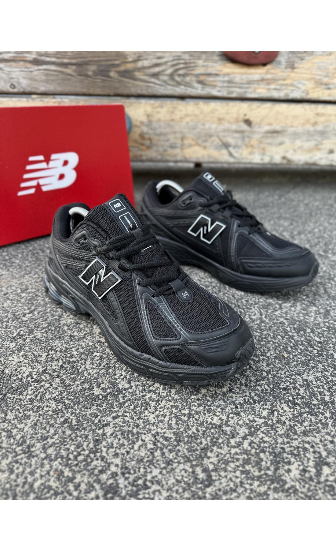 Чоловічі кросівки  Літні кросівки new balance r all black (1906-9)