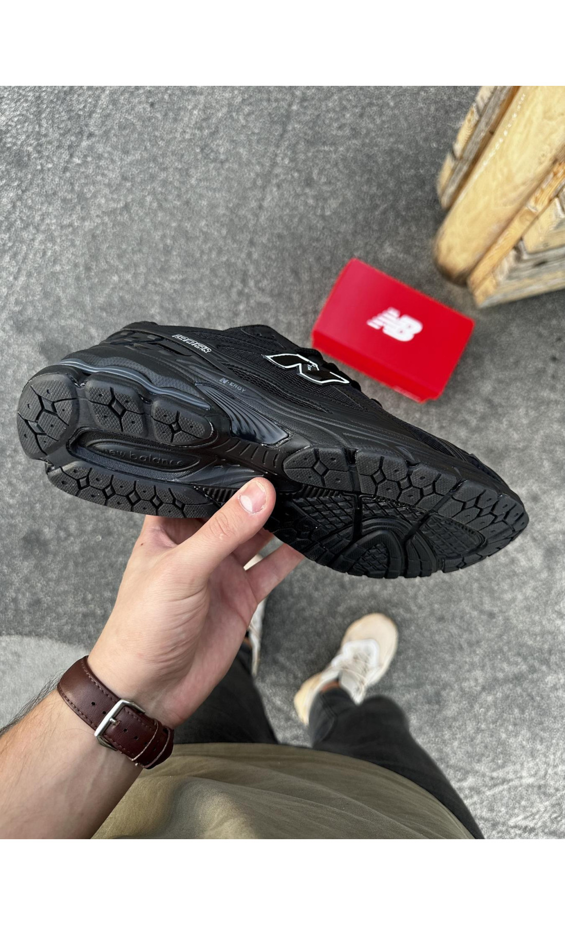 Чоловічі кросівки  Літні кросівки new balance r all black (1906-9)