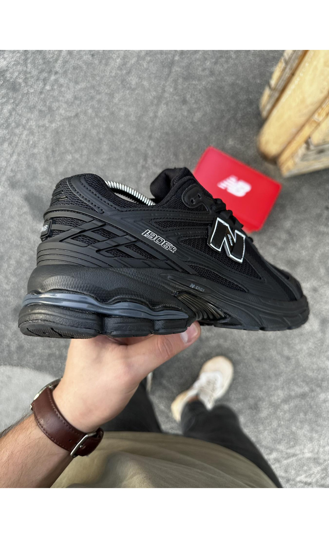 Чоловічі кросівки  Літні кросівки new balance r all black (1906-9)