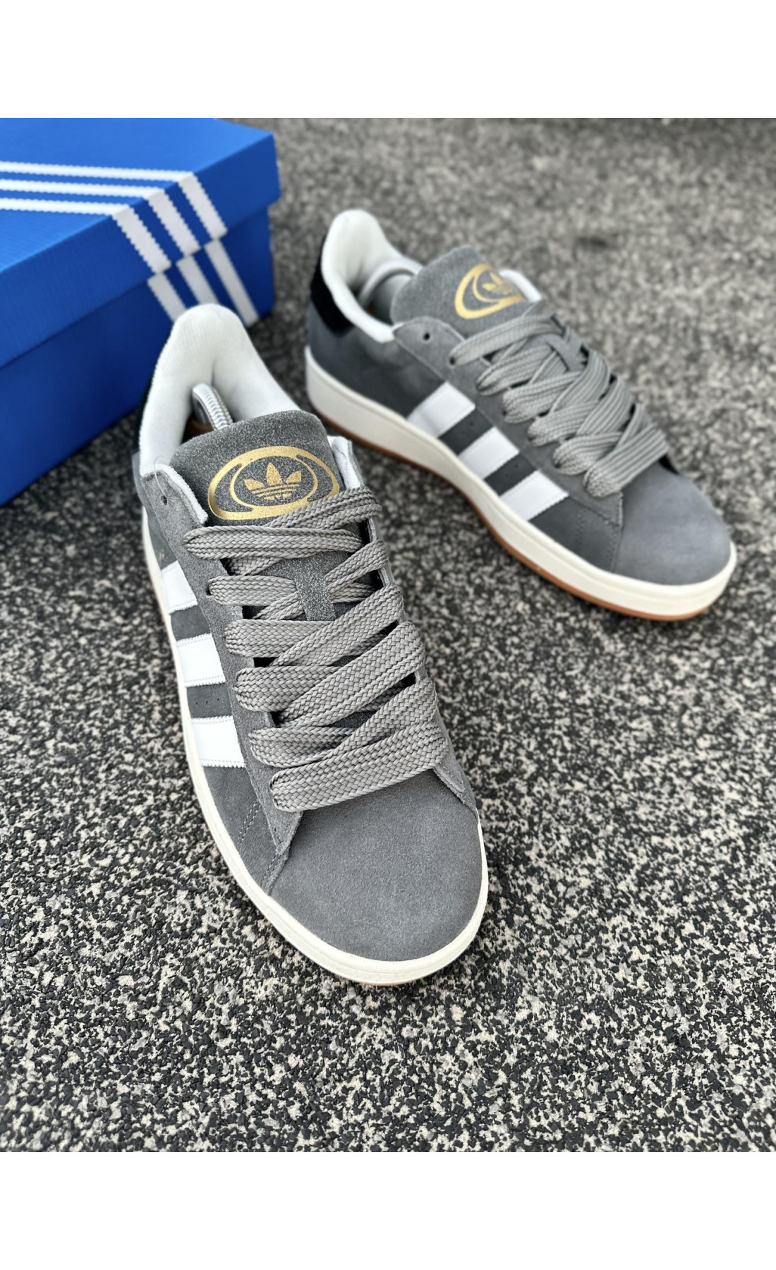 Чоловічі кросівки  Кросівки adidas campus (dark gray) (0815-14)