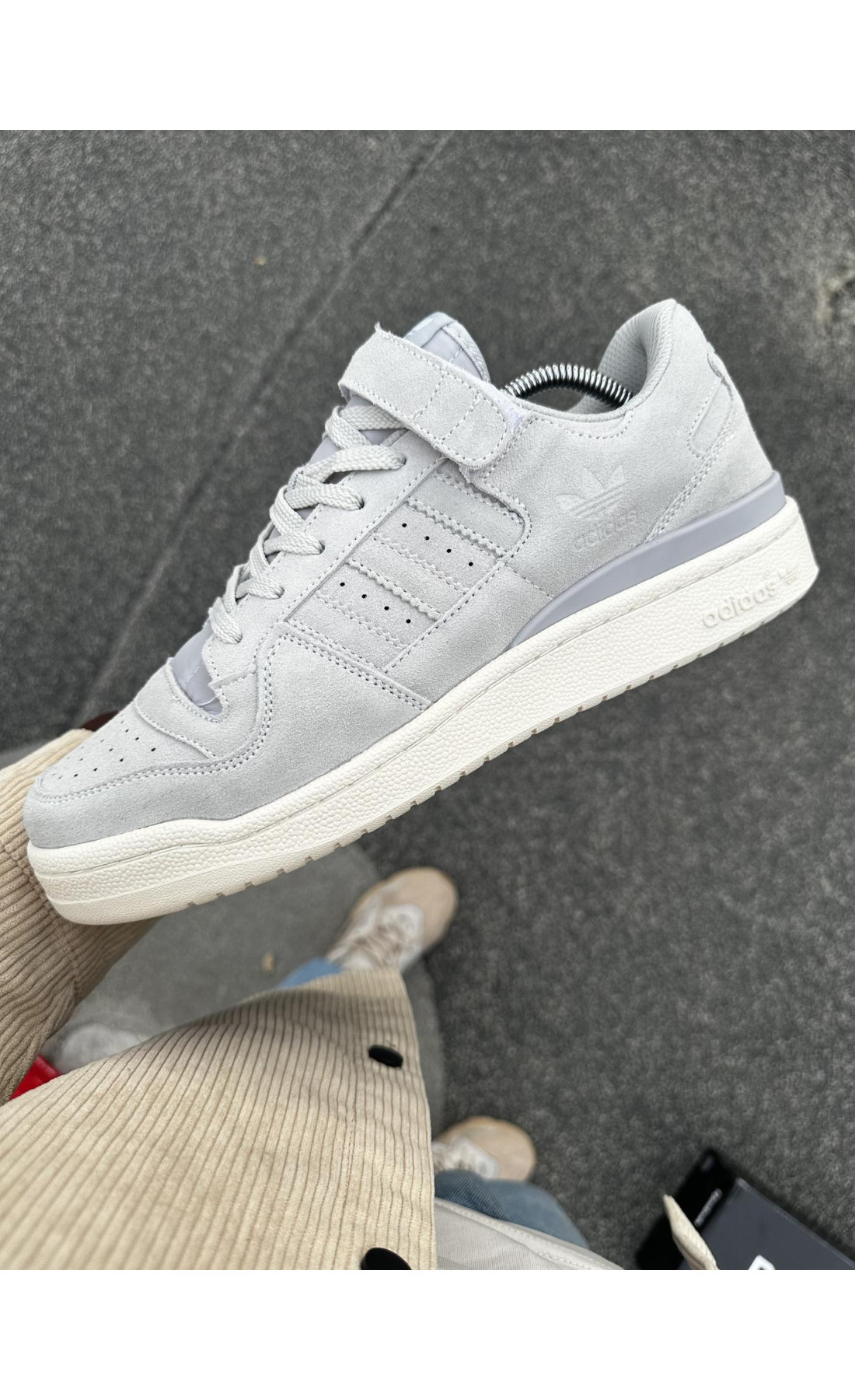 Чоловічі кросівки  Кросівки adidas forum low (gray) (316-1)