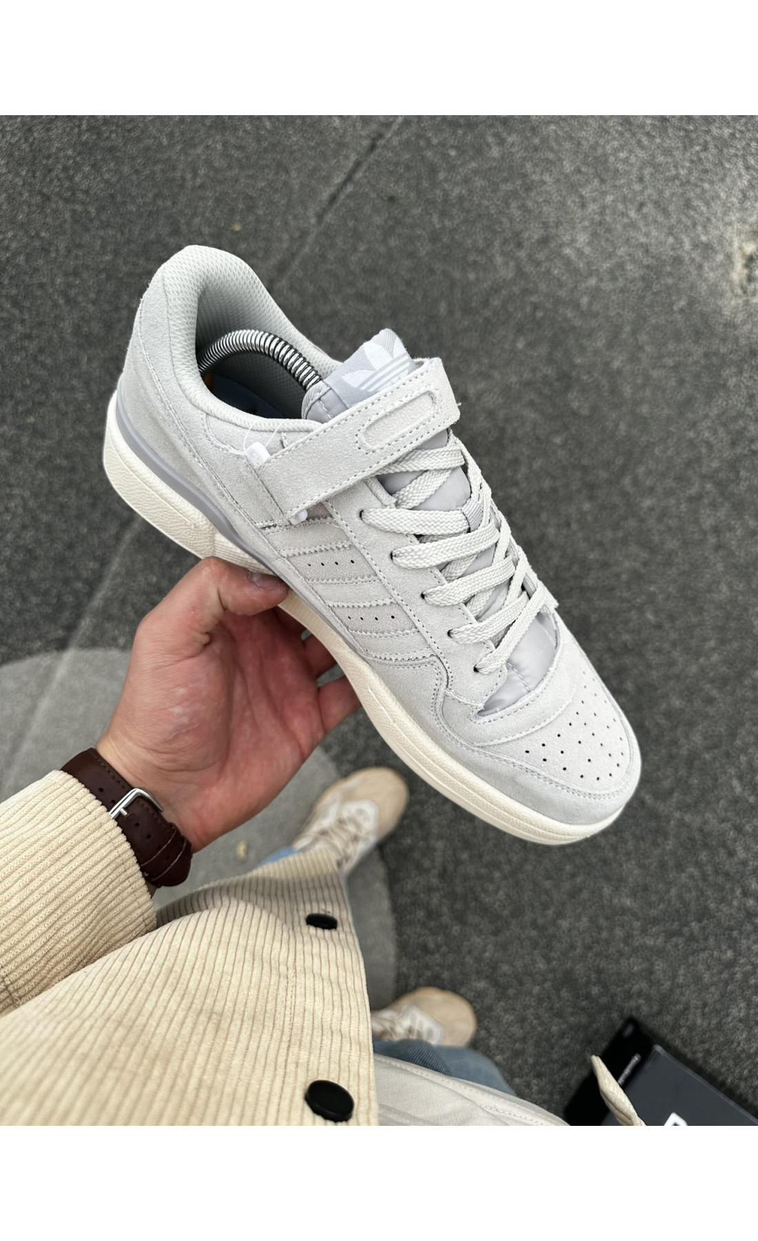 Чоловічі кросівки  Кросівки adidas forum low (gray) (316-1)