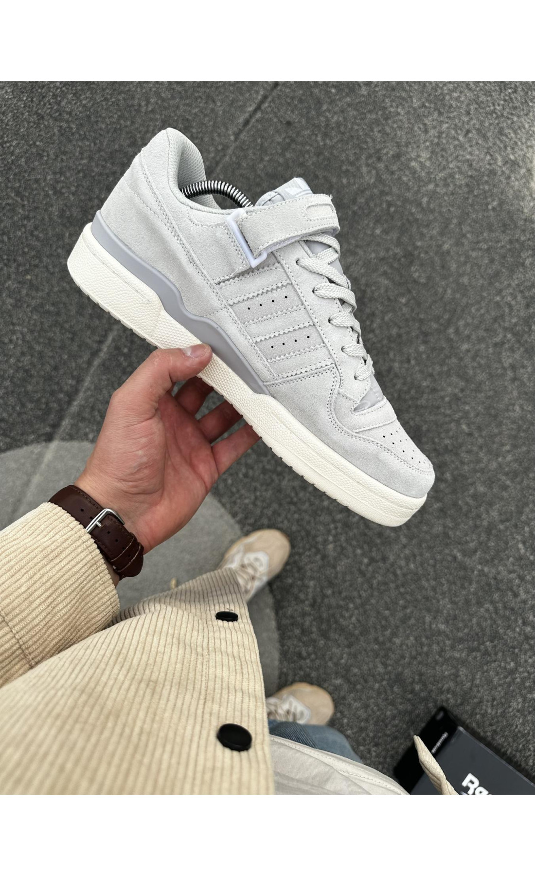 Чоловічі кросівки  Кросівки adidas forum low (gray) (316-1)