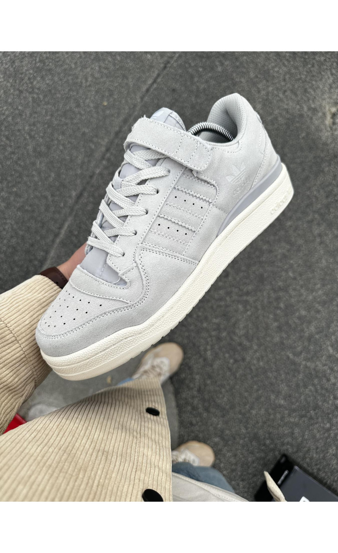 Чоловічі кросівки  Кросівки adidas forum low (gray) (316-1)
