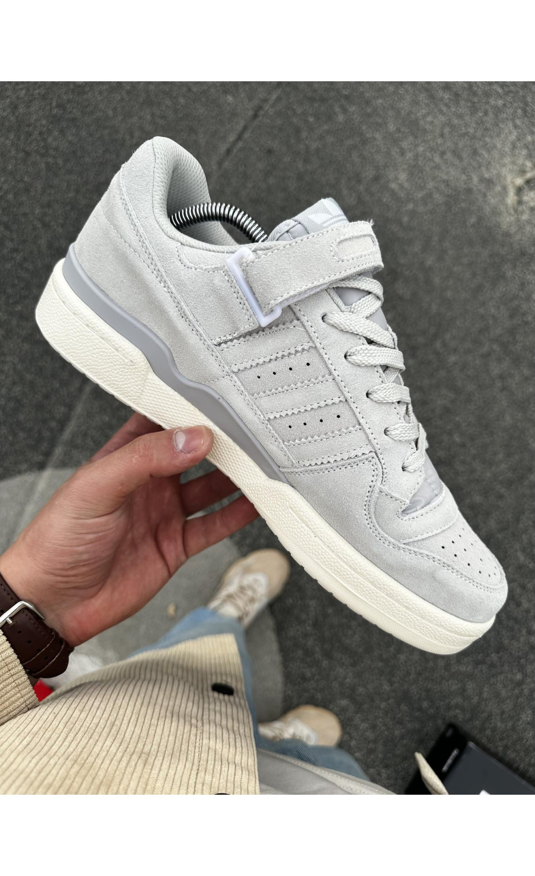 Чоловічі кросівки  Кросівки adidas forum low (gray) (316-1)
