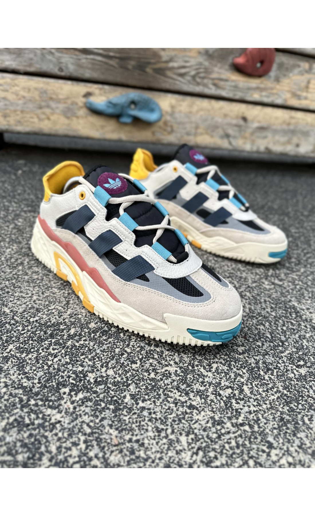 Чоловічі кросівки  Кросівки adidas niteball, тoп якість (beige) (30-2)