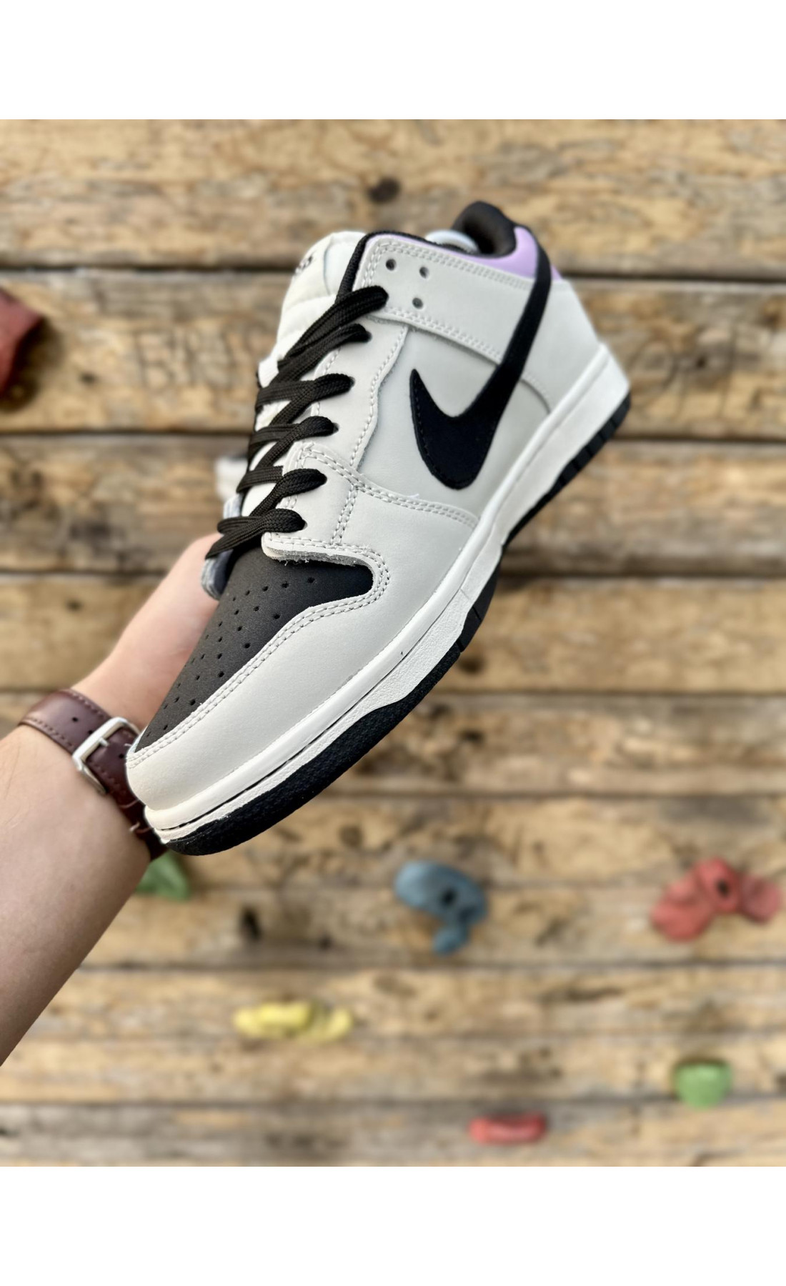 Чоловічі кросівки  Кросівки nike sb dunk (gray & black) (458-32)