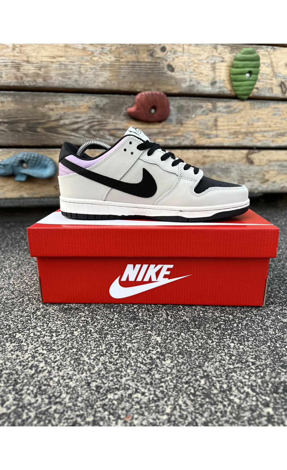 Чоловічі кросівки  Кросівки nike sb dunk (gray & black) (458-32)