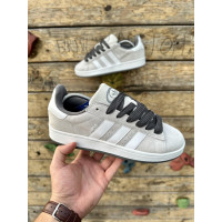 Чоловічі кросівки  Кросівки adidas campus (gray & white) (0815-21)