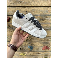 Чоловічі кросівки  Кросівки adidas campus (gray & white) (0815-21)