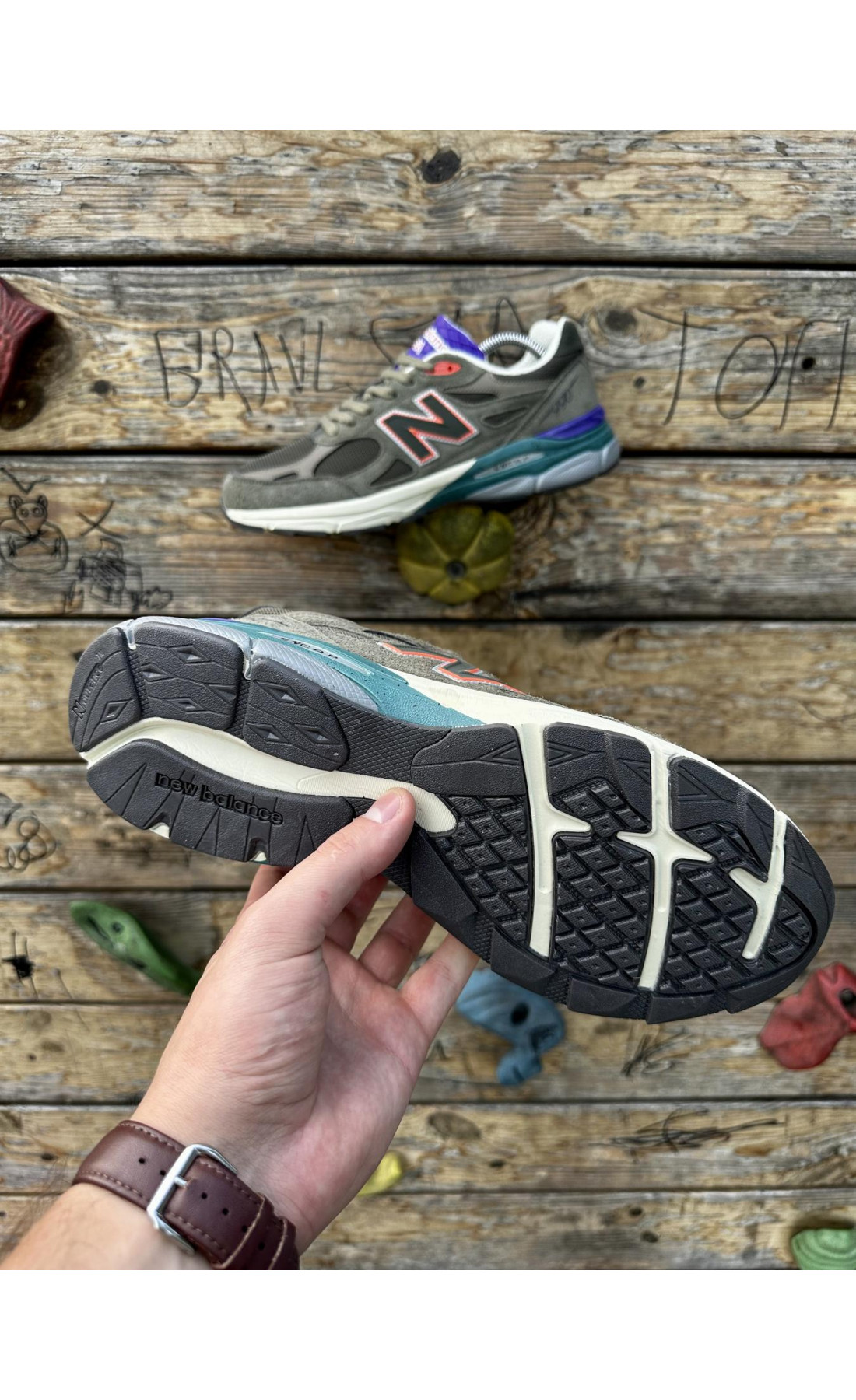 Чоловічі кросівки  Кросівки new balance usa (color & green) (739-19)