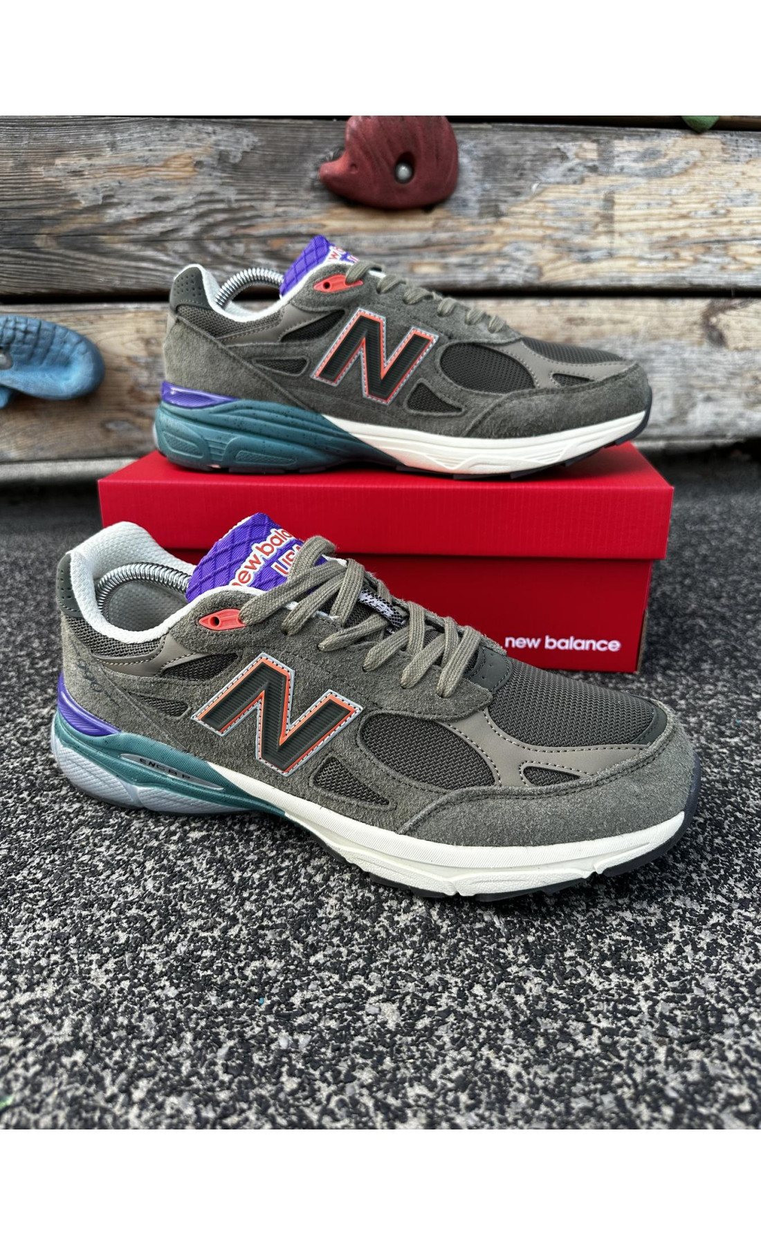 Чоловічі кросівки  Кросівки new balance usa (color & green) (739-19)
