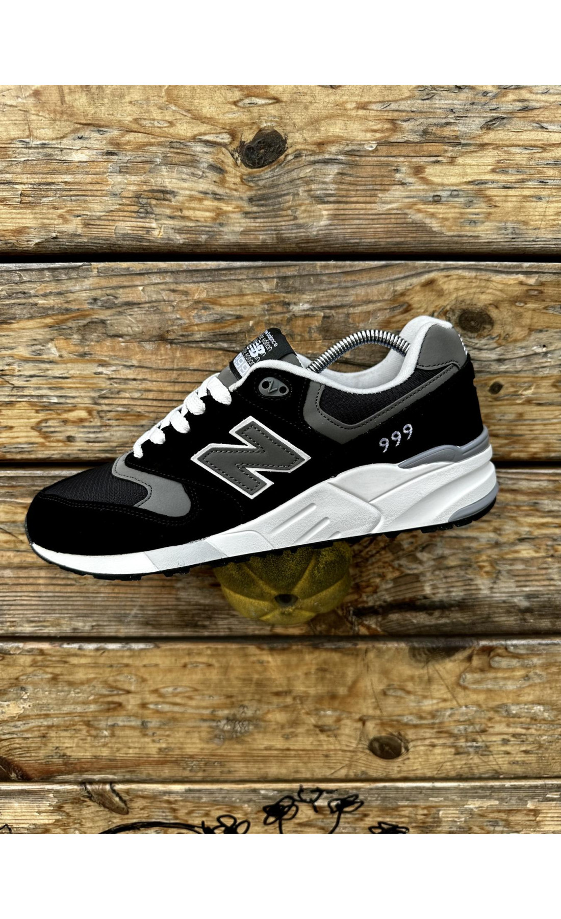 Чоловічі кросівки  Кросівки new balance (black & white) (469-1)