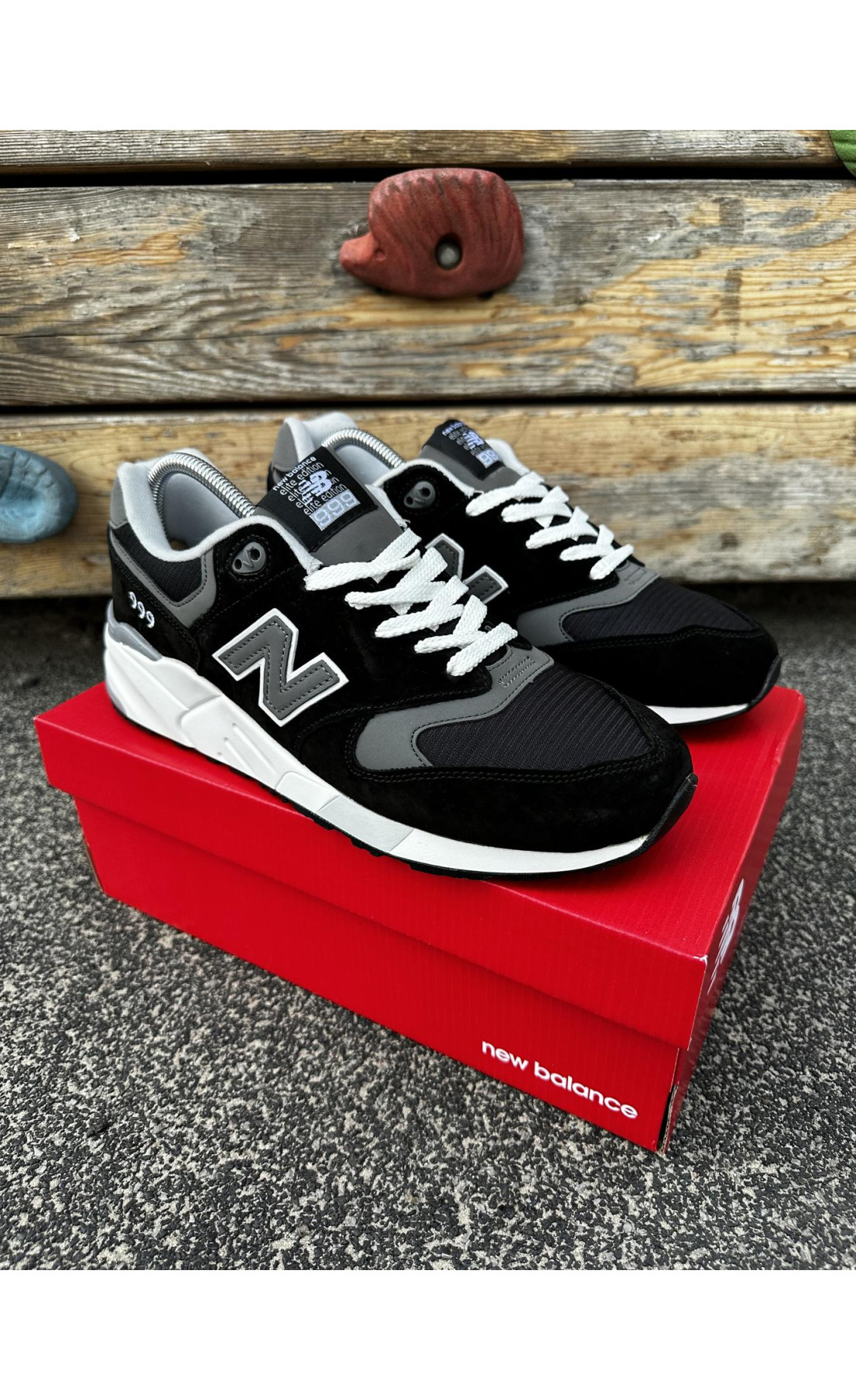 Чоловічі кросівки  Кросівки new balance (black & white) (469-1)