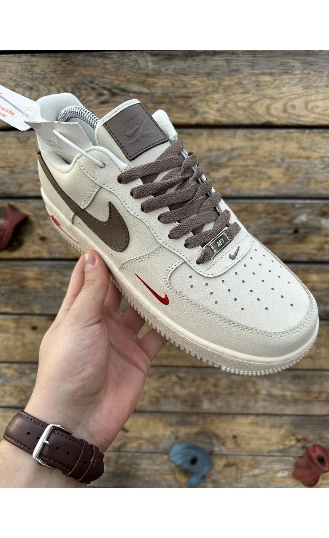 Чоловічі кросівки  Кросівки nike air force low essenti mocco (47-5)