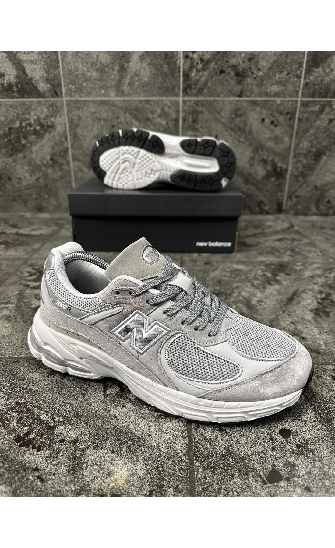 Чоловічі кросівки  Кросівки new balance r (світло сірі) (2002-2)