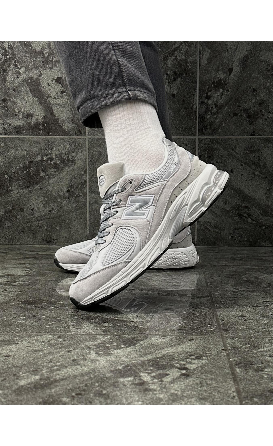 Чоловічі кросівки  Кросівки new balance r (світло сірі) (2002-2)