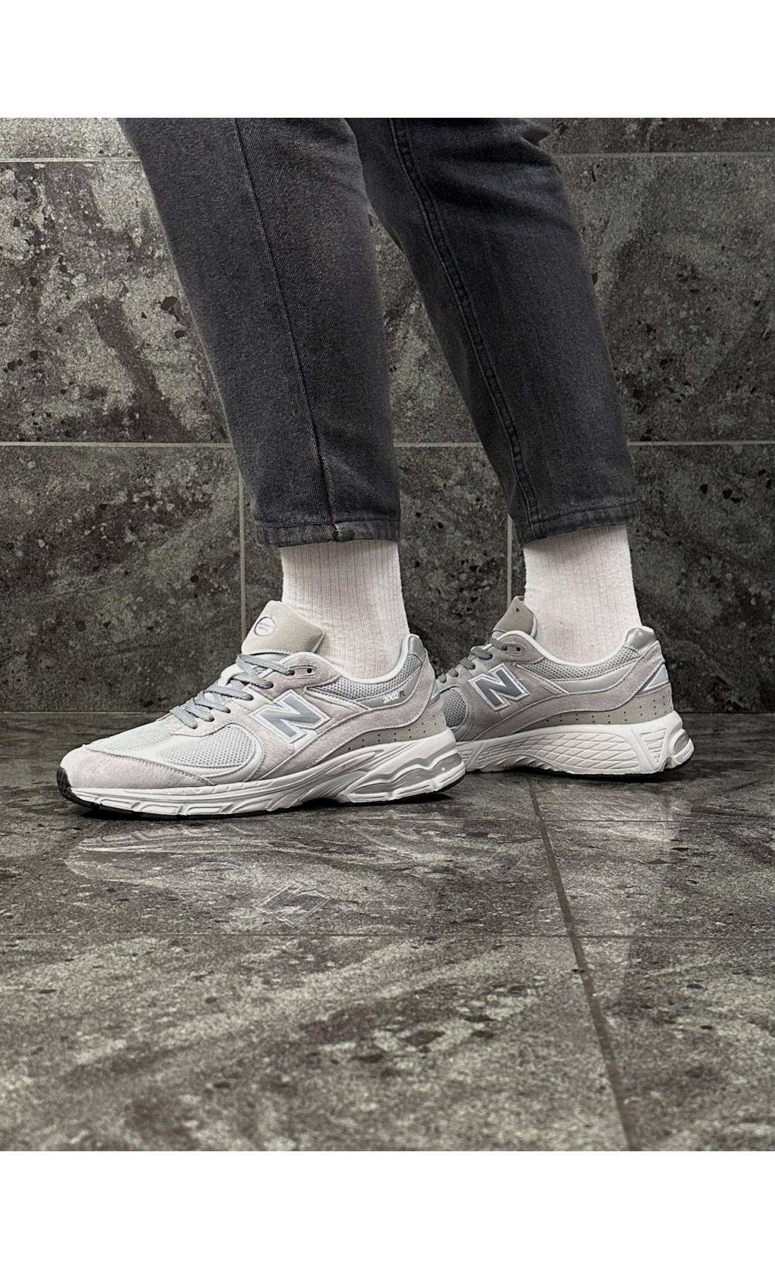 Чоловічі кросівки  Кросівки new balance r (світло сірі) (2002-2)