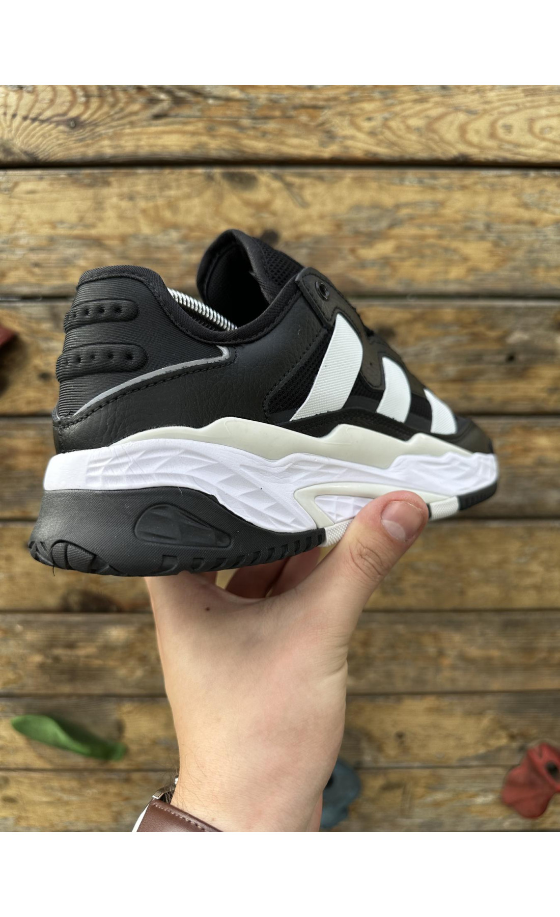 Чоловічі кросівки  Кросівки adidas niteball, тoп якість (black) (4015-7)