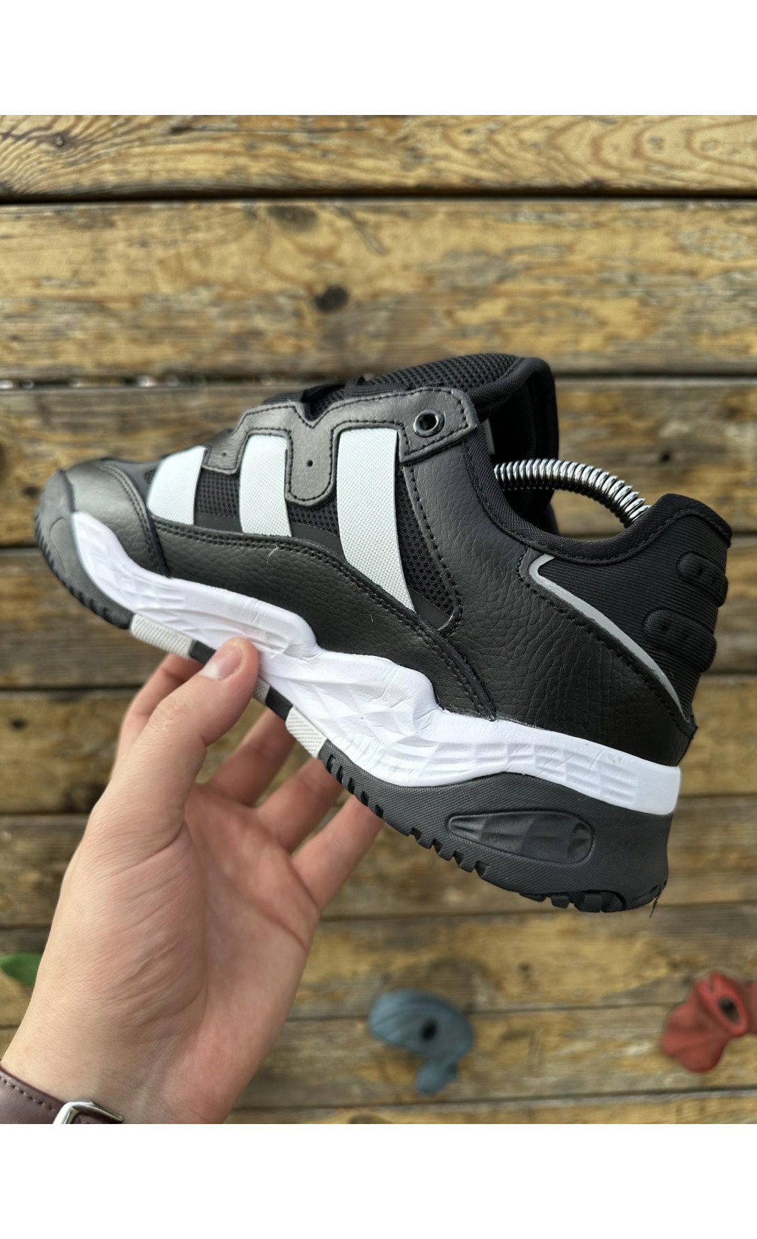 Чоловічі кросівки  Кросівки adidas niteball, тoп якість (black) (4015-7)