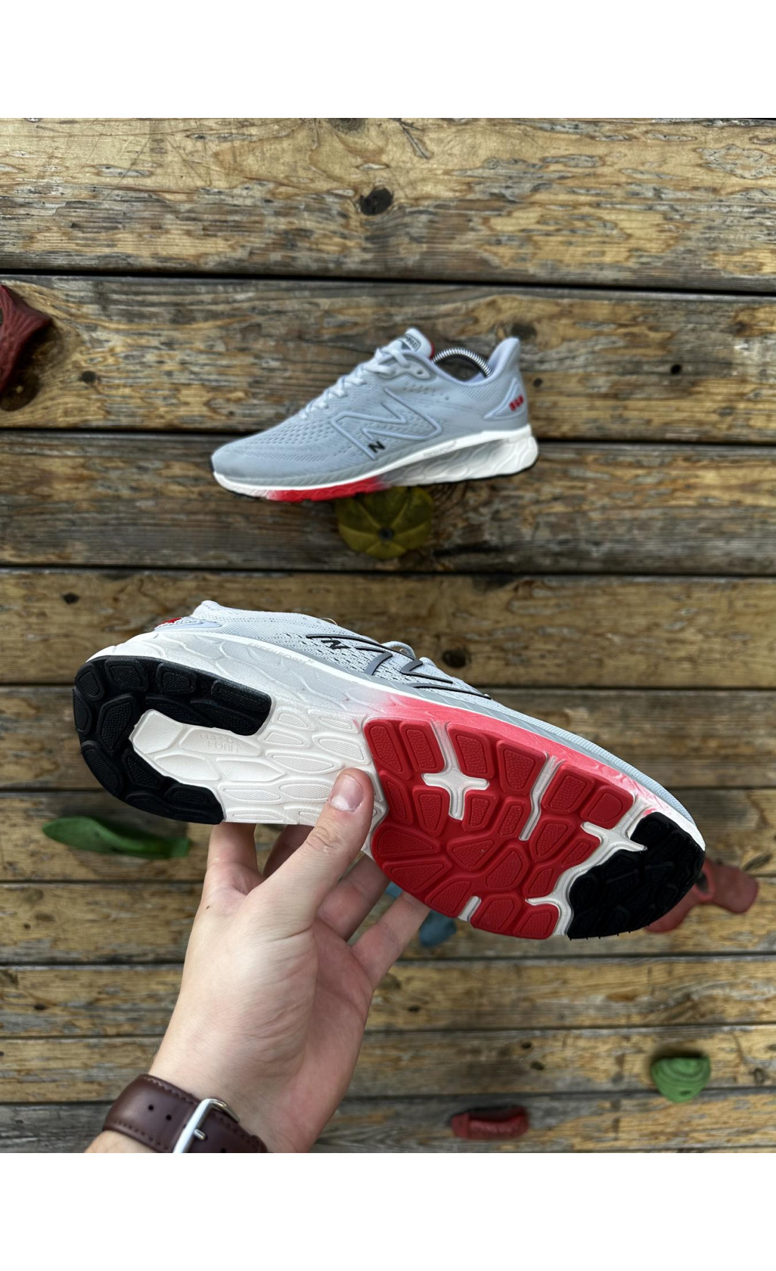 Чоловічі кросівки  Кросівки new balance fresh foam (світло сірі) (636-3)