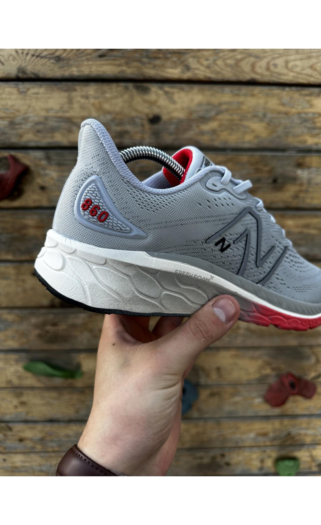 Чоловічі кросівки  Кросівки new balance fresh foam (світло сірі) (636-3)