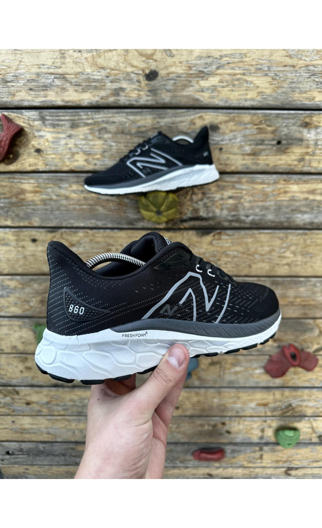 Чоловічі кросівки  Кросівки new balance fresh foam (black white) (3181-2)