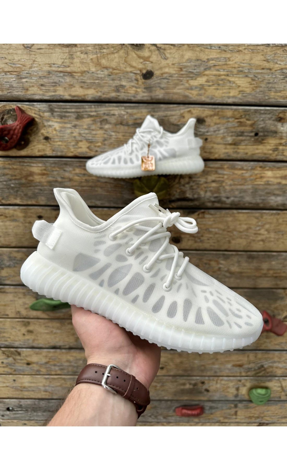 Чоловічі кросівки  Кросівки adidas yeesy boost v (сітка) (2142-8)