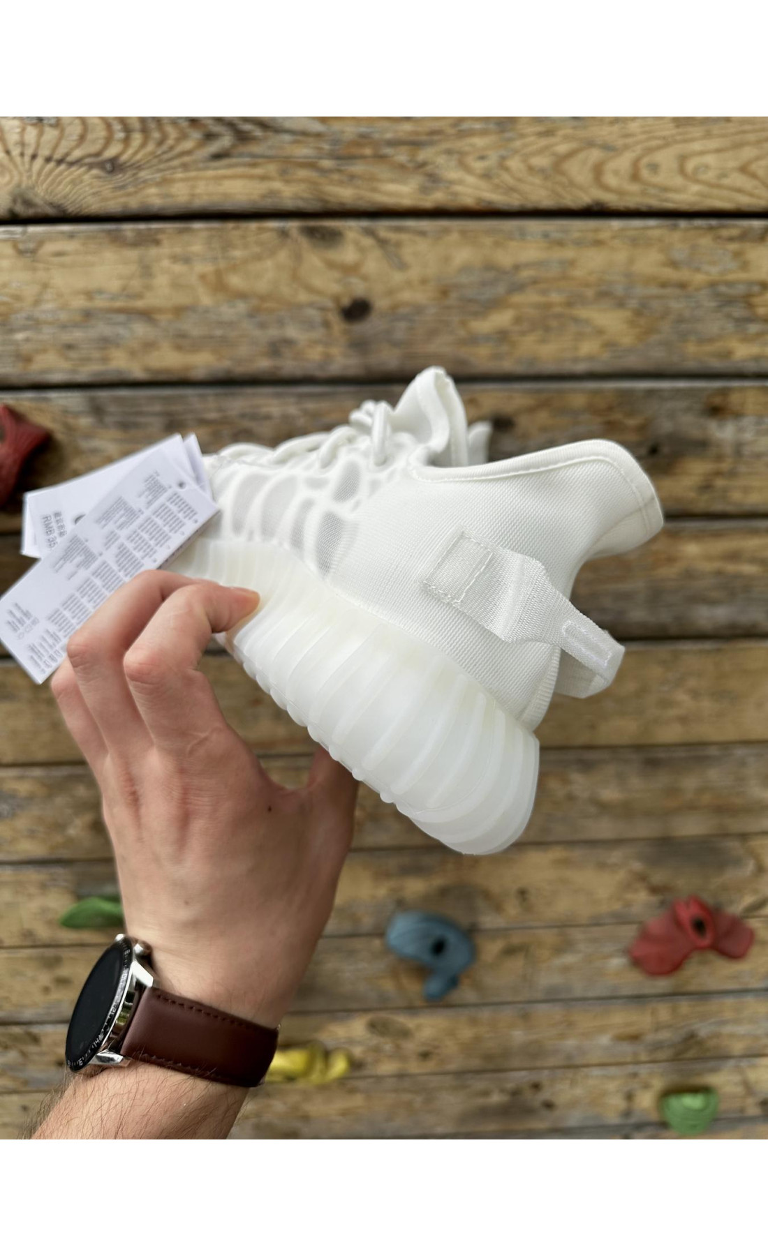 Чоловічі кросівки  Кросівки adidas yeesy boost v (сітка) (2142-8)