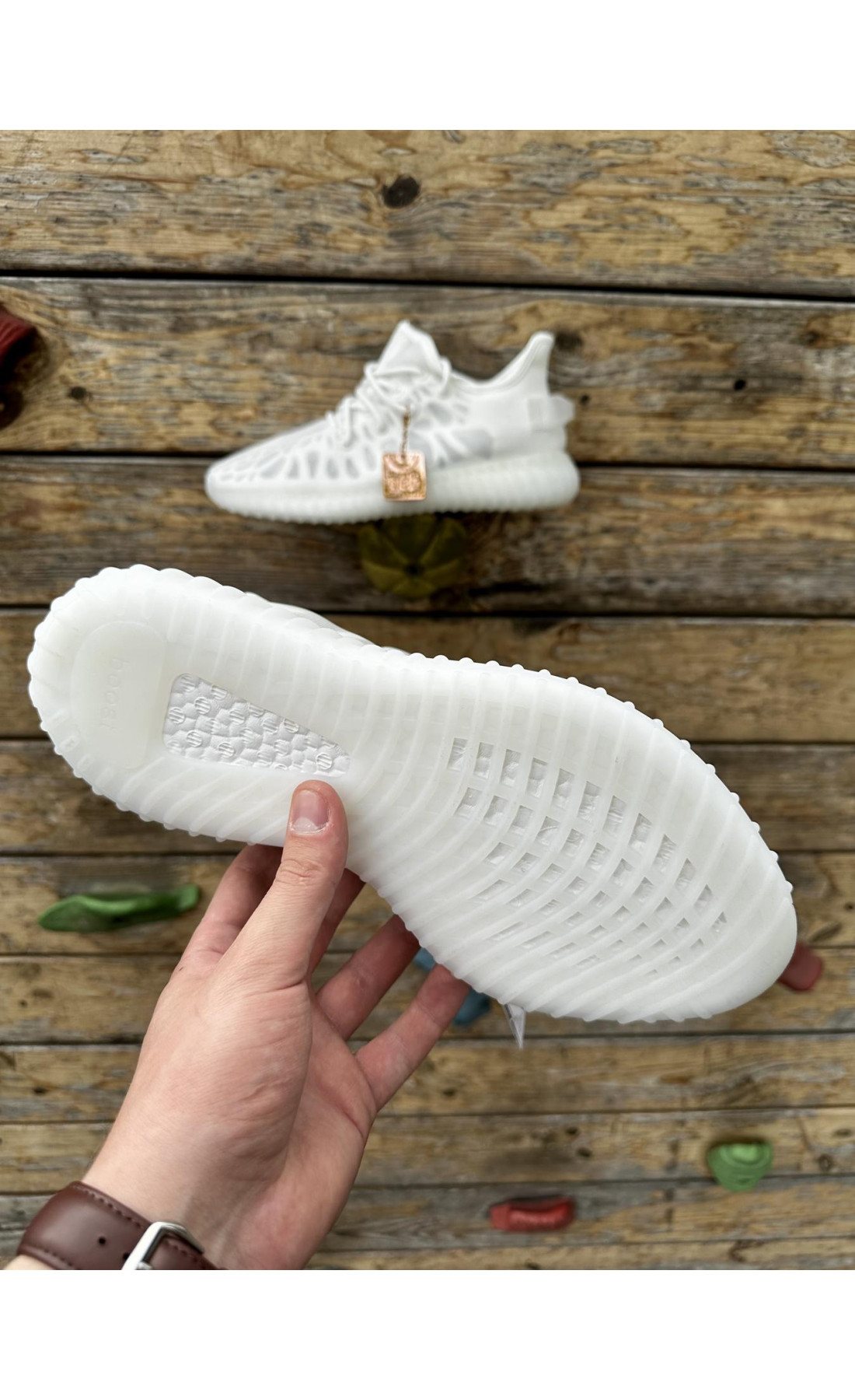 Чоловічі кросівки  Кросівки adidas yeesy boost v (сітка) (2142-8)