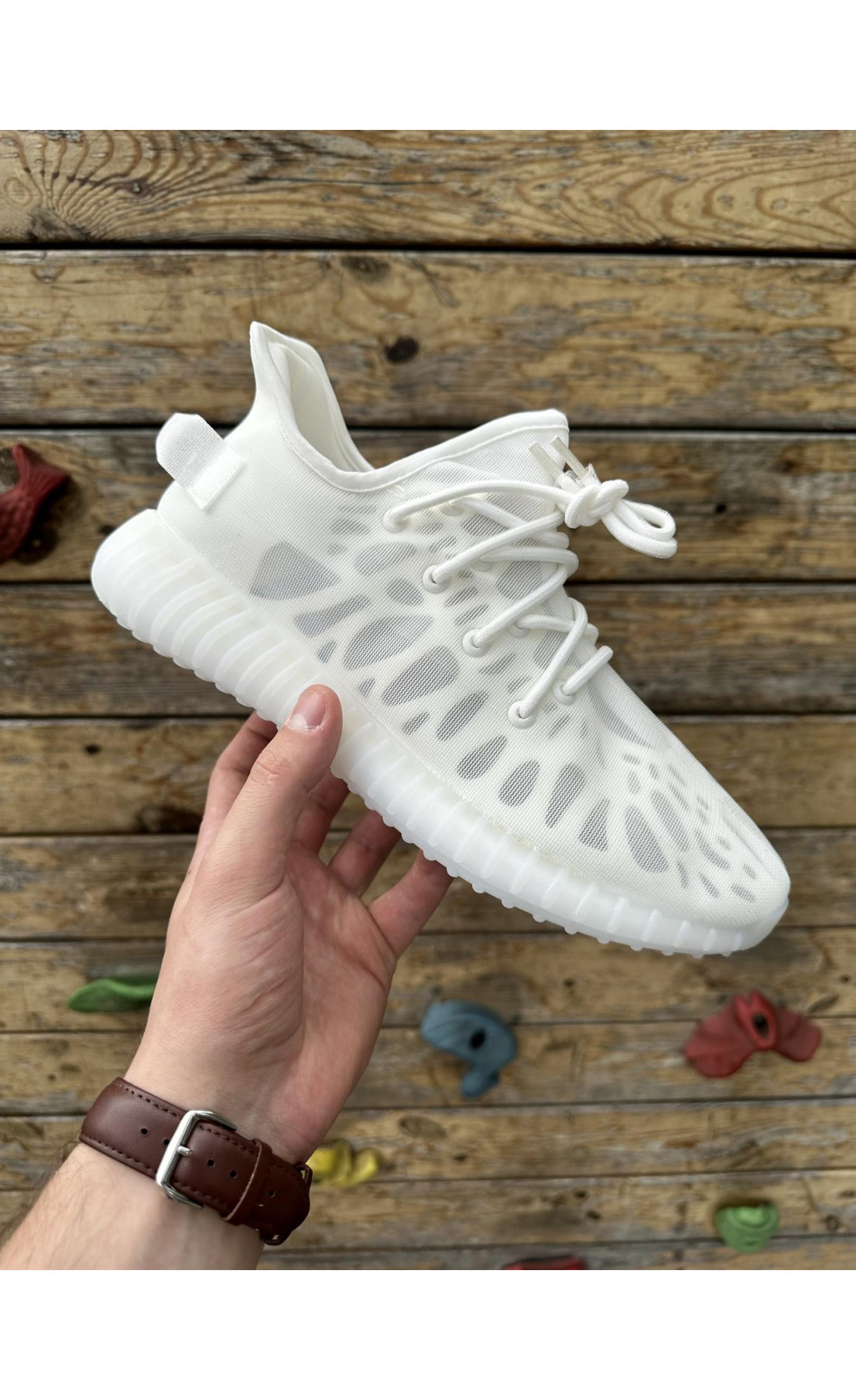 Чоловічі кросівки  Кросівки adidas yeesy boost v (сітка) (2142-8)