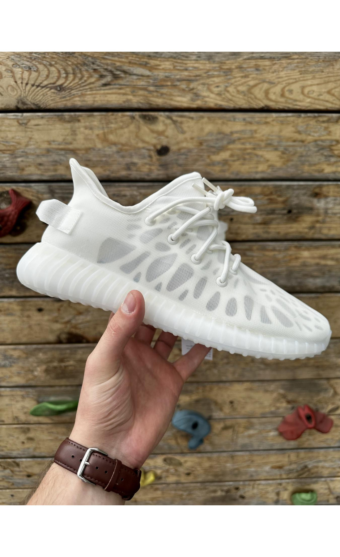 Чоловічі кросівки  Кросівки adidas yeesy boost v (сітка) (2142-8)