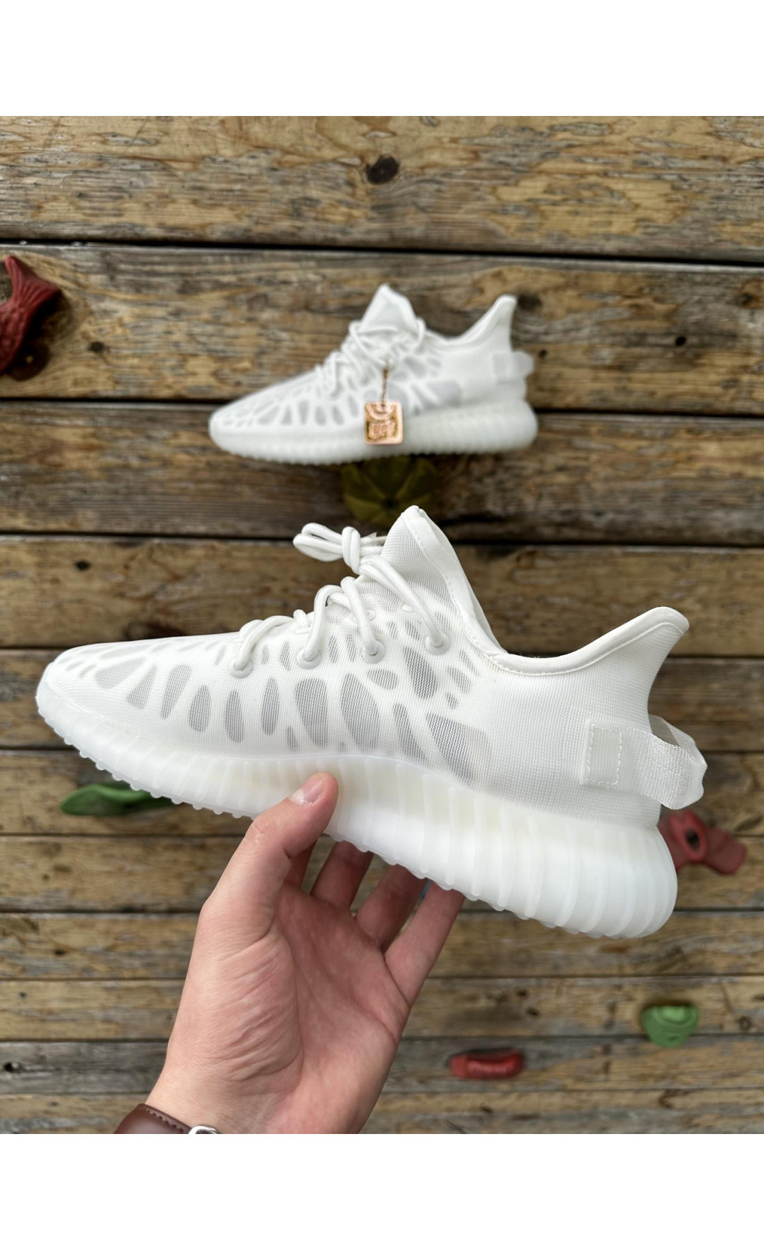 Чоловічі кросівки  Кросівки adidas yeesy boost v (сітка) (2142-8)