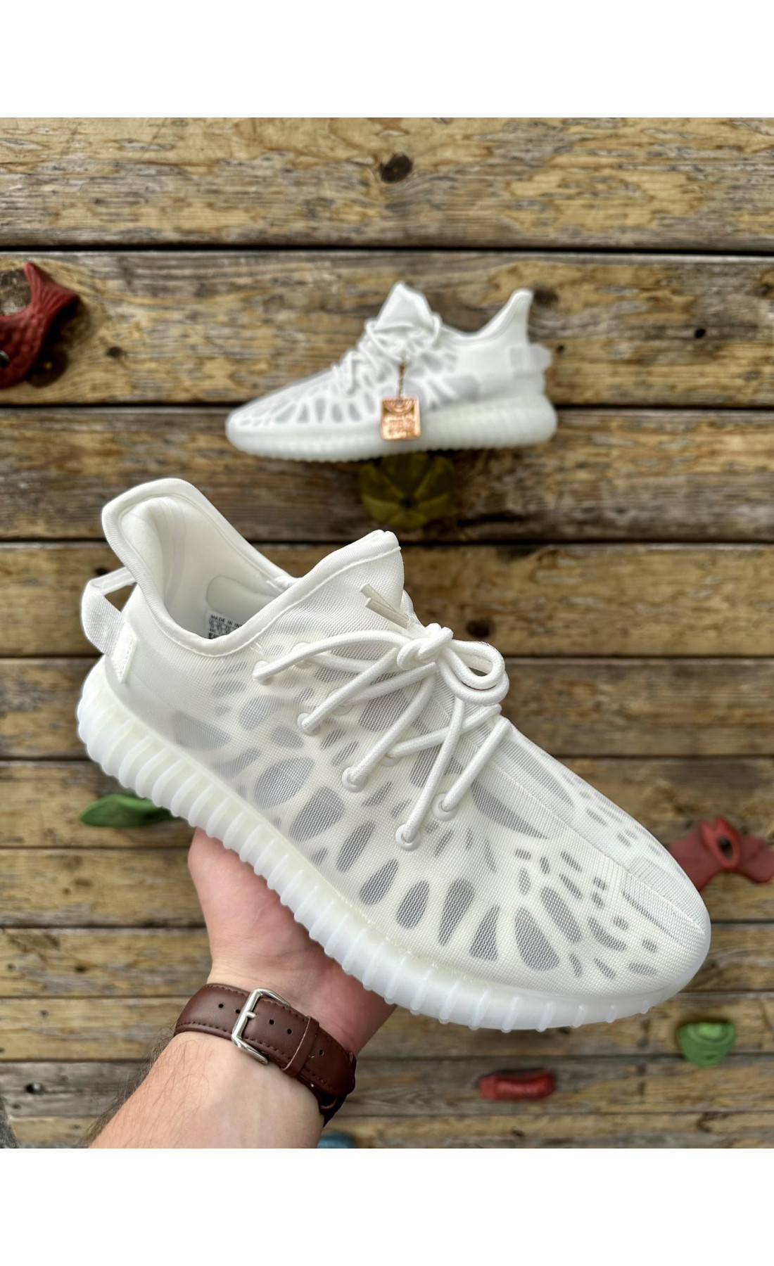 Чоловічі кросівки  Кросівки adidas yeesy boost v (сітка) (2142-8)