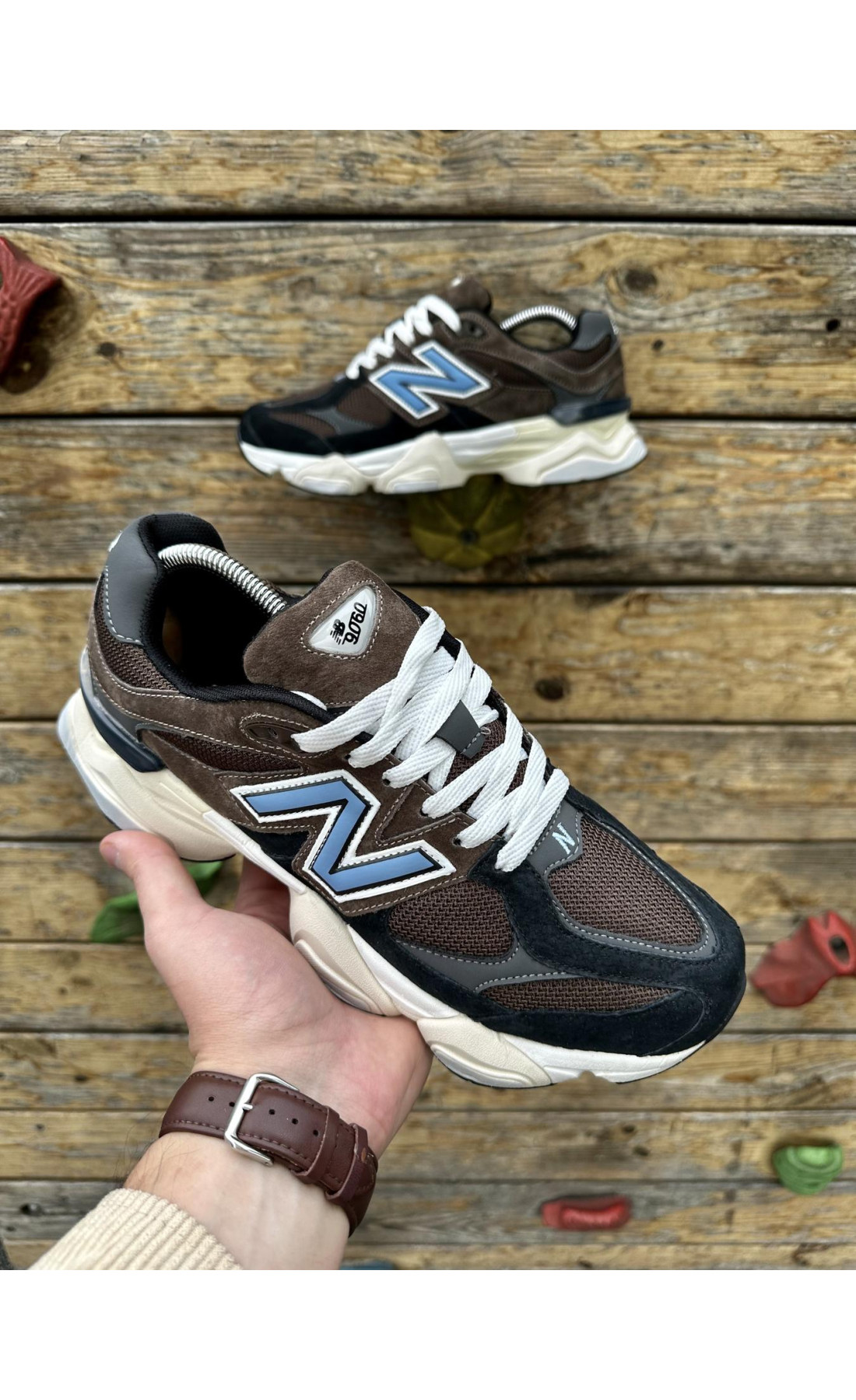 Чоловічі кросівки  Кросівки new balance brown (ліцензія) (821-1)