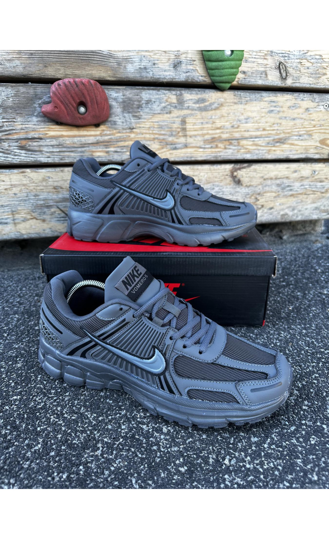 Чоловічі кросівки  Кросівки nike zoom vomero (dark gray) (833-4)