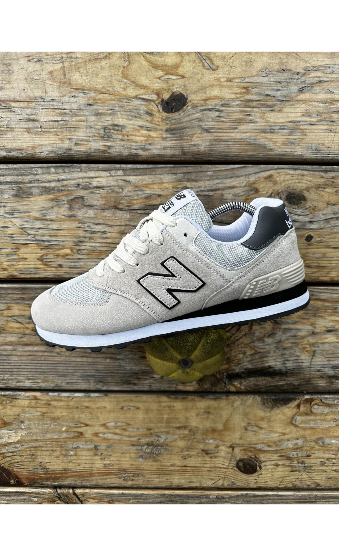 Чоловічі кросівки  Кросівки new balance (світлі) (574-8)