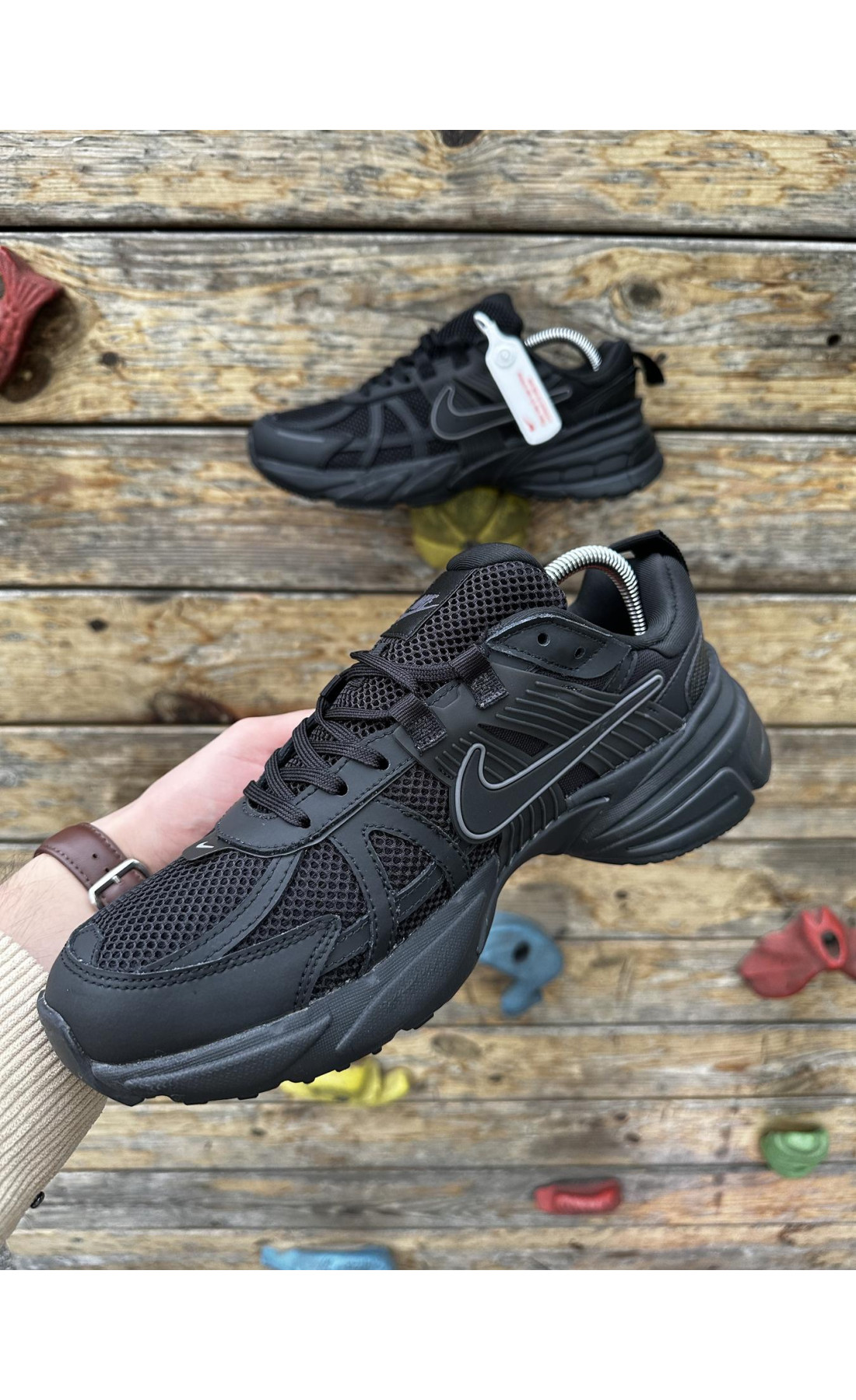 Чоловічі кросівки  Кросівки nike vk run (ліцензія) all black (59-1)