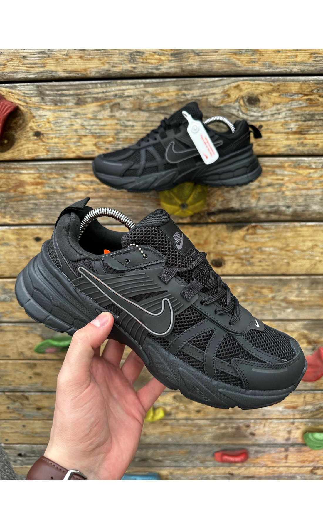 Чоловічі кросівки  Кросівки nike vk run (ліцензія) all black (59-1)