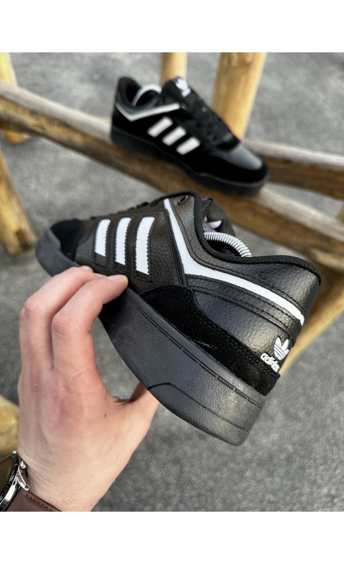 Чоловічі кросівки  Кросівки adidas dropstep (all black) (465-8)