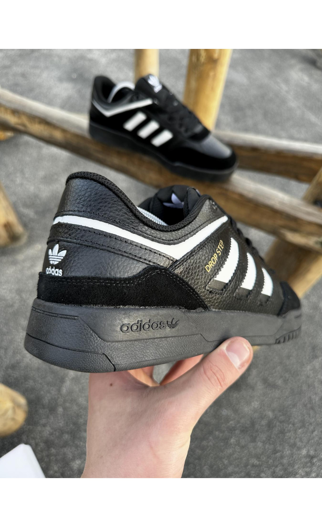 Чоловічі кросівки  Кросівки adidas dropstep (all black) (465-8)