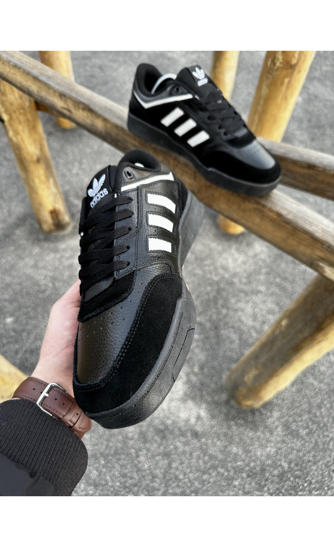 Чоловічі кросівки  Кросівки adidas dropstep (all black) (465-8)