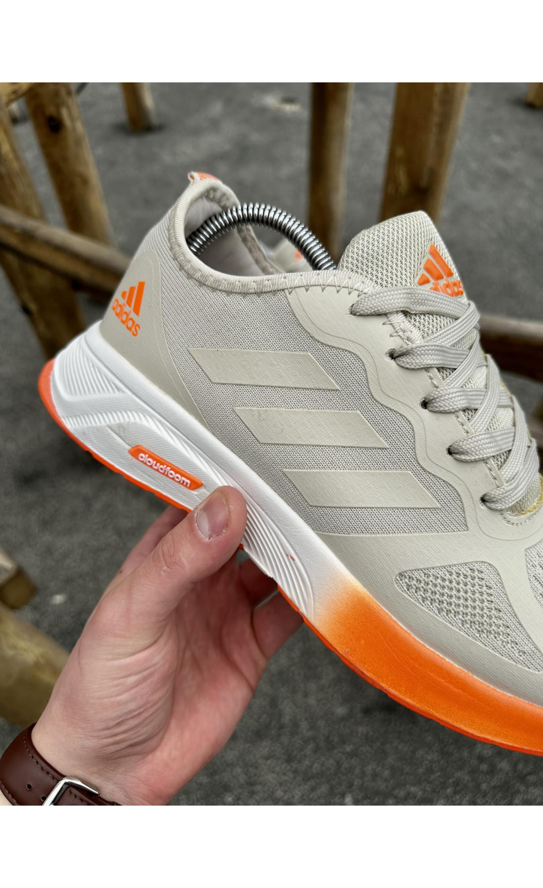 Чоловічі кросівки  Кросівки adidas run cloudfoom (creamy) (3127-3)