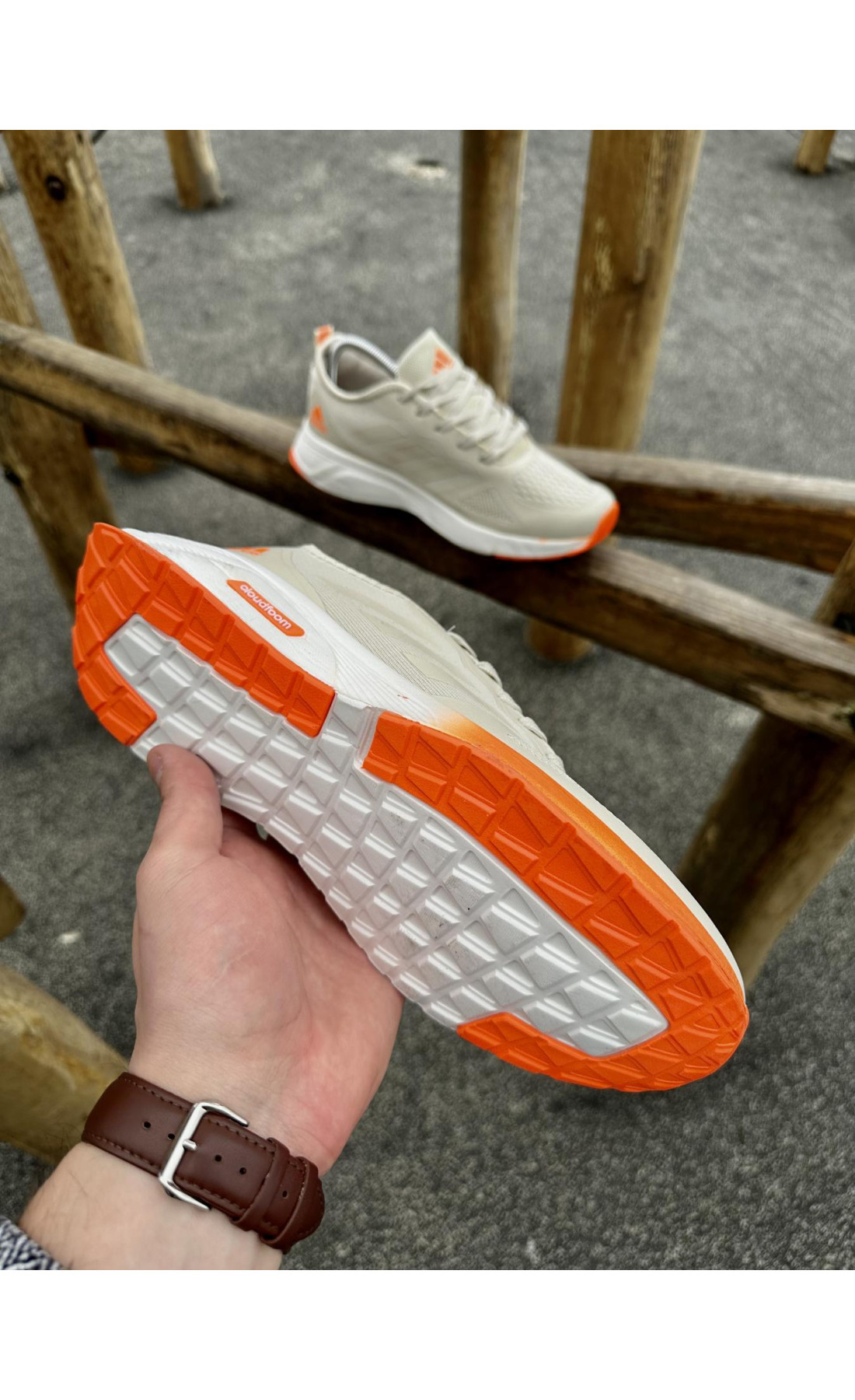 Чоловічі кросівки  Кросівки adidas run cloudfoom (creamy) (3127-3)